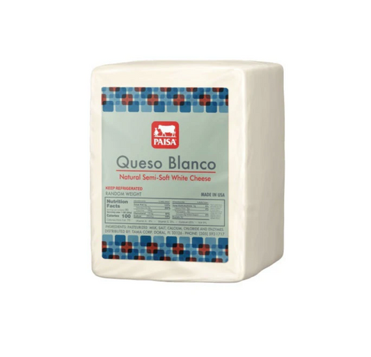 Paisa Queso Blanco Chunk 12 X 2 Lb (Per Lb)