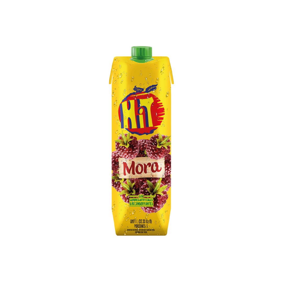 Jugos Hit Tetra 12 X 1000 Ml Mora