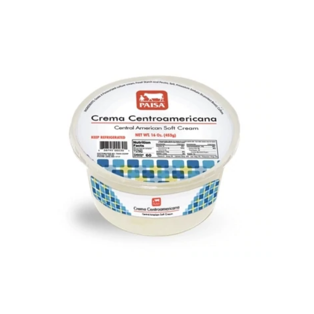 Paisa Crema Centroamericana 12 X 16 Oz