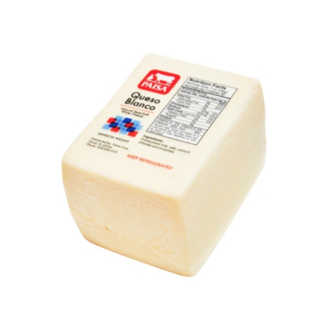 Paisa Queso Blanco Chunk 12 X 2 Lb (Exact Weight)