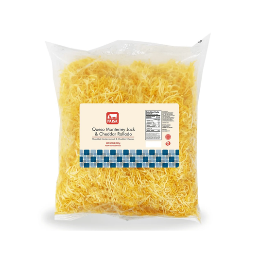 Paisa Shredded Cheddar & Monterey Jack 6 X 2 Lb.