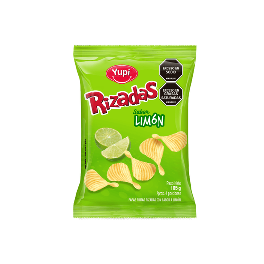 Yupi Rizadas Limon Familiar 20 X 105 Gr