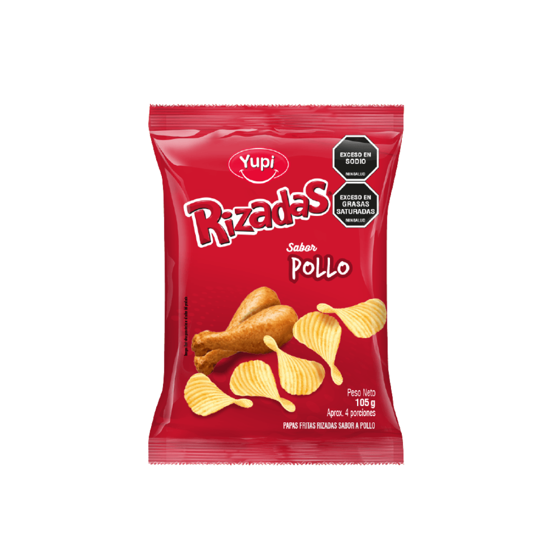 Yupi Rizadas Pollo Familiar 20 X 105 Gr