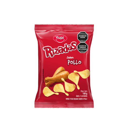 Yupi Rizadas Pollo Familiar 20 X 105 Gr